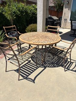 Patio table and 4 chairs