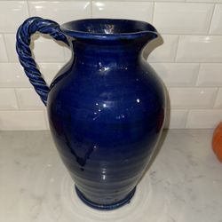Tall Royal Blue Vase 