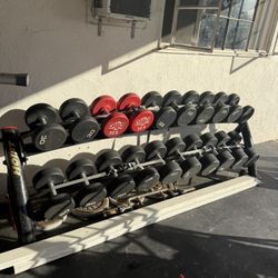 Hoist Dumbell Rack With Weights 
