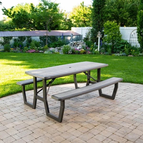 Lifetime Commercial 6 ft Folding Picnic Table – Durable Outdoor Table