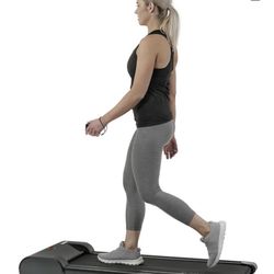 Sunny Health & Fitness Slim Under Desk Walking Running Treadpad with Remote Control,