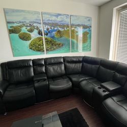 Muebles Secciónales Negros 