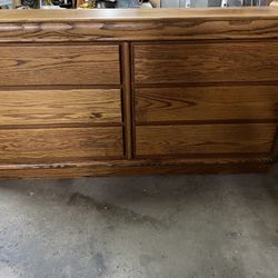 Dresser And Oversized Mirror 