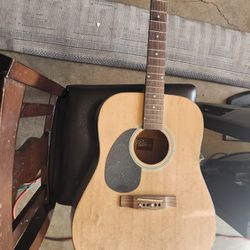 left handed rogue acoustic guitar