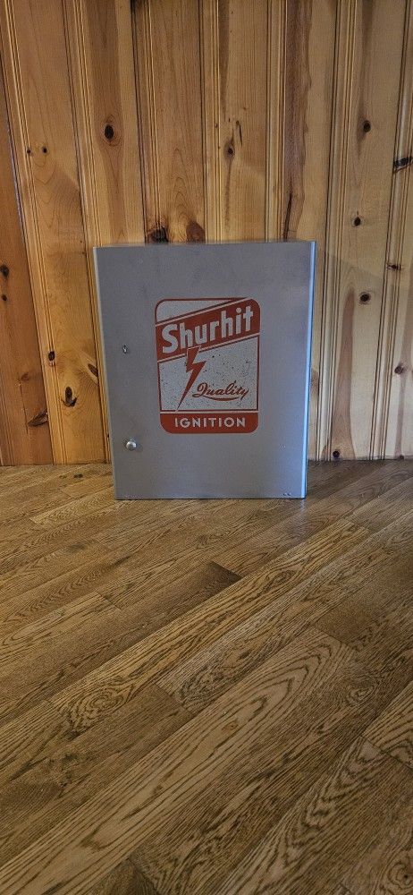 Vintage  Shuhit Metal Garage Cabinet.