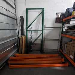 (2) Uprights (9) 8' Beams  . Warehouse Shelves 
