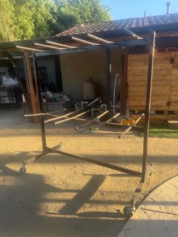 Double-tier hanging chair dolly for folding chairs