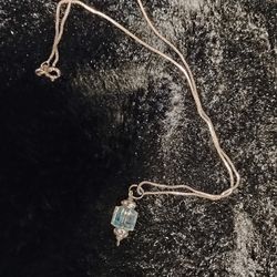 Sterling Silver Aurora Borealis Pendant Necklace