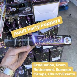 12” Multi Colored Confetti Cannon / Party Poppers