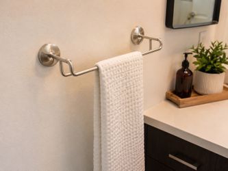 NEW IKEA MOGDEN Towel Rack Set (2) – Stainless Steel