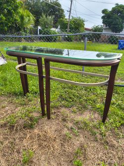 Half moon console table