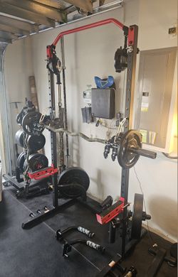 Sunny Health Power Rack w/Bullet Proof Smith Machine + Assist