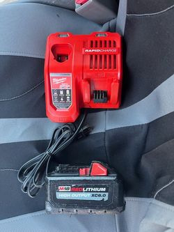 Milwaukee M18 M12 Rapid Charger Y Bateria High Outpud 6.0ah $100 Firme Precio Trabaja Bien
