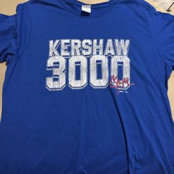 Clayton Kershaw 3,000 Strikeouts T-Shirt