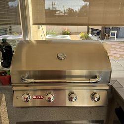 Bull BBQ island Setup.