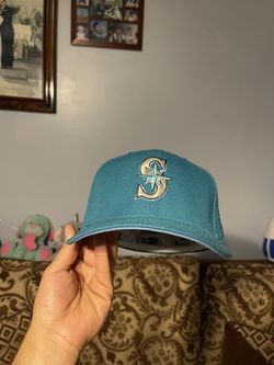 Seattle Mariners 2001 ASG Side Patch Icy UV Size 7 1/8 Fitted