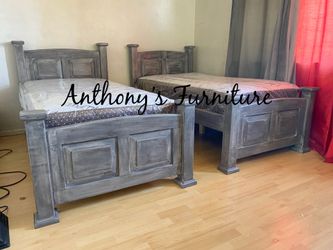 New Two Twin Beds With Mattress