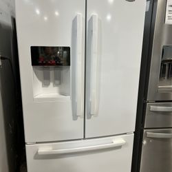 French Door Fridge 36” White