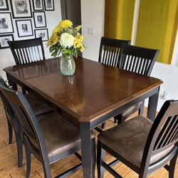 High Top Extendable Dining Room Table
