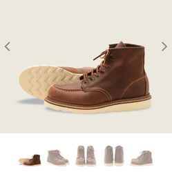 SIZE 7 RED WING WATERPROOF LEATHER SOFT TOE BOOTS BRAND NEW 