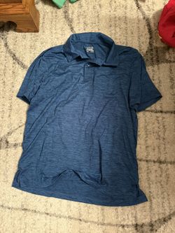 Mens blue polo