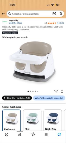 New Ingenuity 2 In 1 Booster Seat