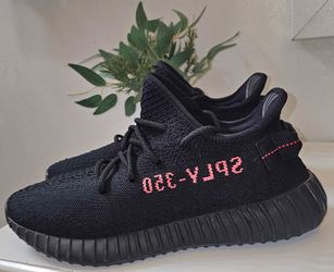 Adidas Kanye West Yeezy Boost 350 V2 BRED Size 8 1/2 Pre-loved 
Super clean inside and out 
No box 
Pls see all pictures for details OBO