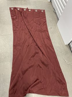 Red Satin Blackout Curtains 
