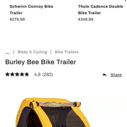 Burley Bee Bike Trailer $180 OBO
