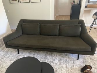CB2 Couch - Dark Green