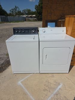 Heave duty washer and dryer set