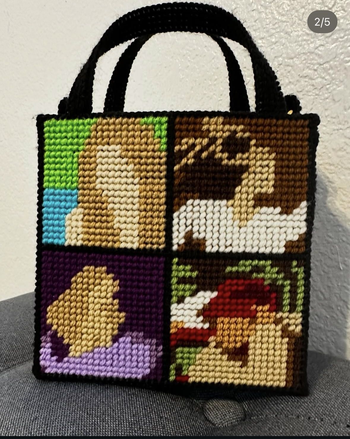 Taylor Swift Hand Made Cross Stitch Tote