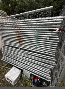 Lot of 40 Temporary Fence Panels with Posts – 6' x 12'