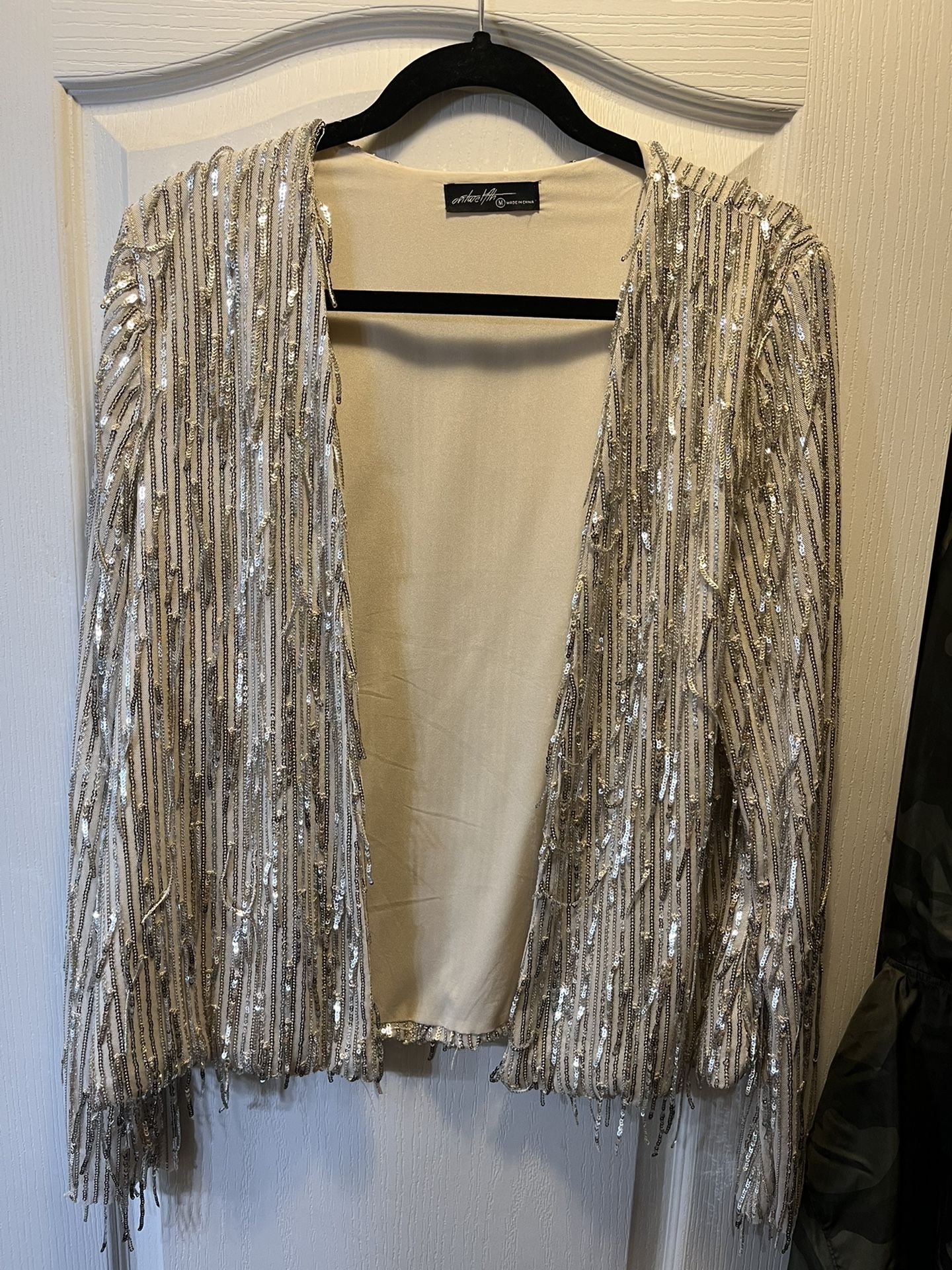 Vici Fringe Sequin Jacket 