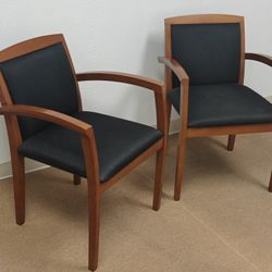 Two Rosewood Arm Chairs 