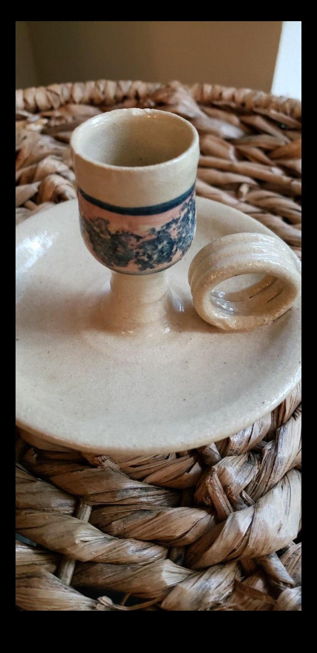 Pottery Candle Holder