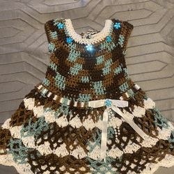 Bonito Bestidito A Crochet Para Niñas A Buen Presio A $20
