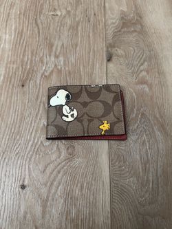 Coach Snoopy Collab Card Holder