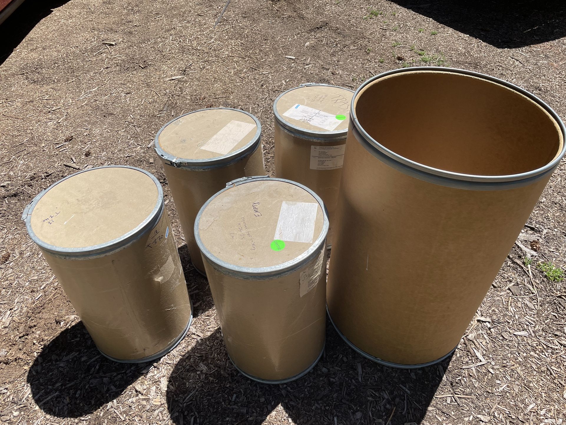 Cardboard Fiber Barrels