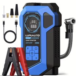 5000A Portable Jump Starter with 160PSI Air Compressor, Car Jump Starter Jump Box (10L Gas/8.5L Diesel), 12V Battery Jump Box Car Battery Jumper Start
