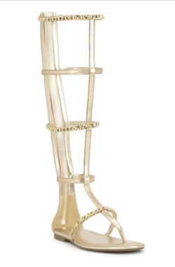 I.n.c. Women's Harini High-Rise Gladiator Sandals, Light Gold, 8M