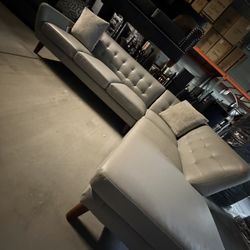 Faux Leather Sectional