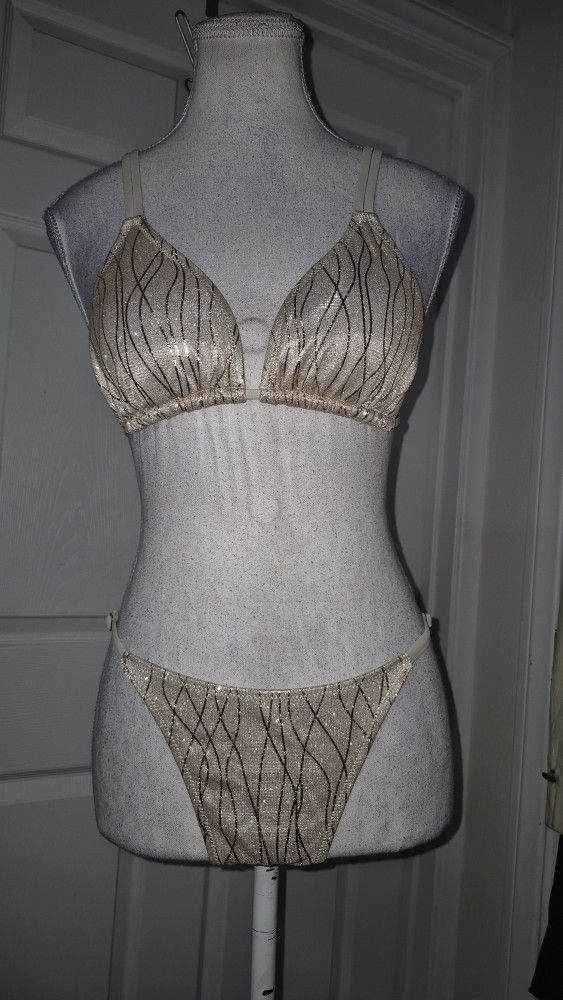 MEDIUM Gold Bikini Set 