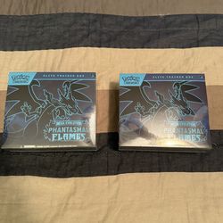 Phantasmal Flames Elite Trainer Box, Sealed, Lot of 2