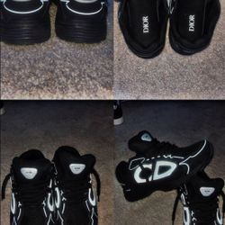 Dior B22 Sneaker – Black Reflective Technical Mesh – $800