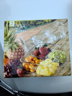 Glass Serving Dishes (2)