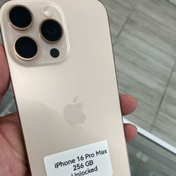 16 Pro Max Unlocked. Cash Or $50 Down W Approval 