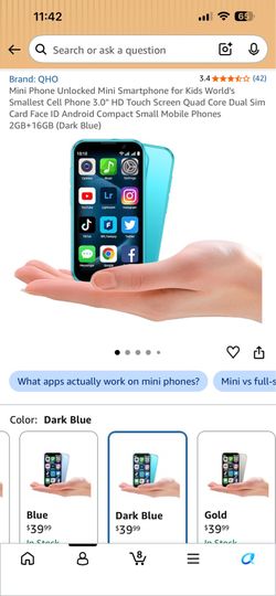 Mini Unlocked Smartphone