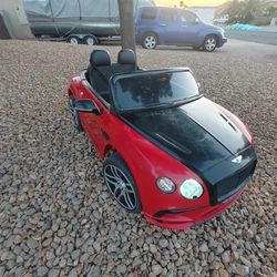 Bentley Electric Ride On Kids Car $125