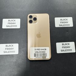 Black Friday Sale! iPhone 11 Pro 64gb Unlocked 